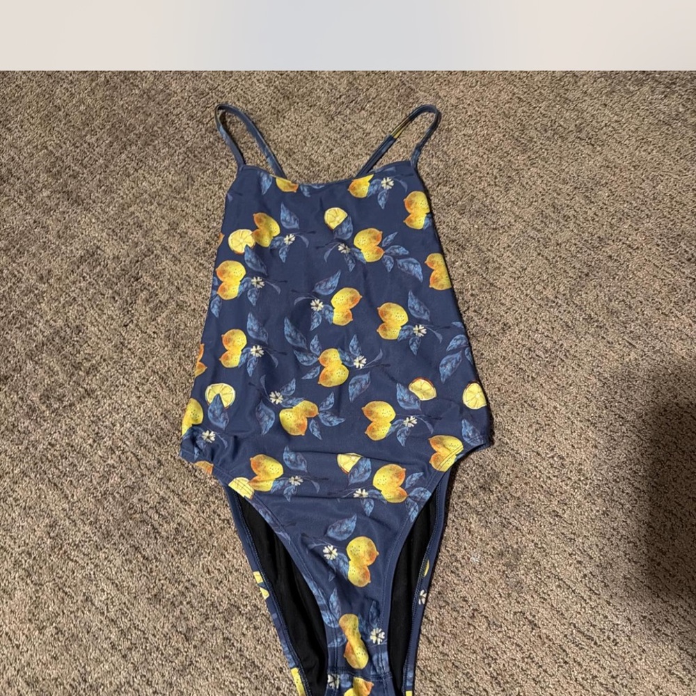 Jolyn Clothing Black and Blue Swimsuit